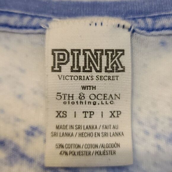 Pink VS oversized UK see threw crop top - Picture 3 of 6